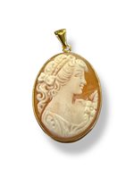 Anhänger Mandile 1922 Dame Cammei  in Silber Conchiglia 2MCICM18.3